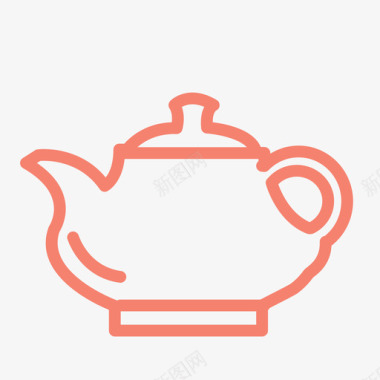 茶壶水壶茶道图标
