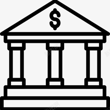 金融机构银行金融金融机构图标