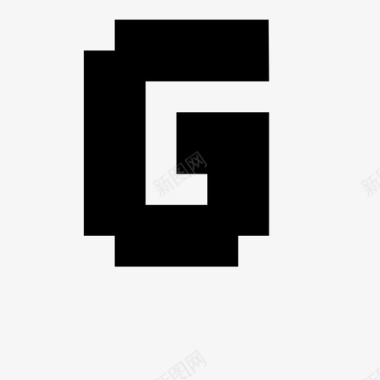 g像素字母表6x高图标