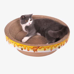 猫抓板碗型猫咪宠物素材