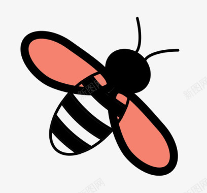 翅膀蜜蜂野生动物黄蜂图标