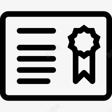 奖状喜报奖状图标
