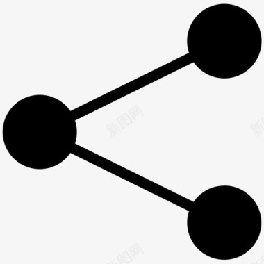 生鲜拆分图标共享连接集线器图标