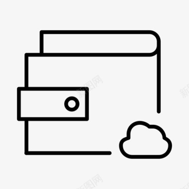 火焰美元图标云钱包美元钱图标