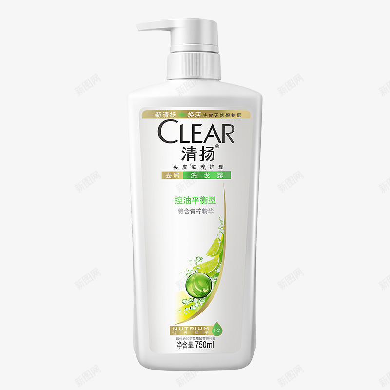 清扬去屑控油平衡洗发水750mlpng免抠素材_88icon https://88icon.com 清扬 去屑 控油 平衡 洗发水