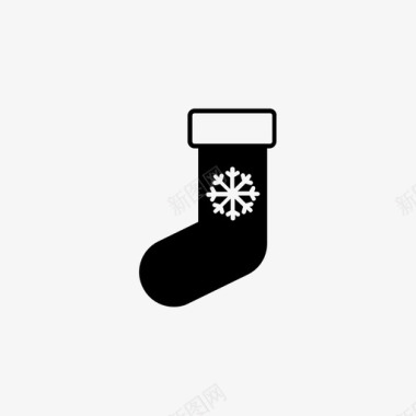 圣诞袜圣诞装饰可爱图标