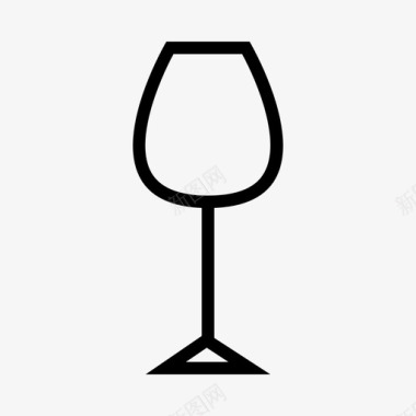 酒杯餐厅酒单图标
