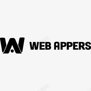 公证徽标WebAppers网站徽标图标