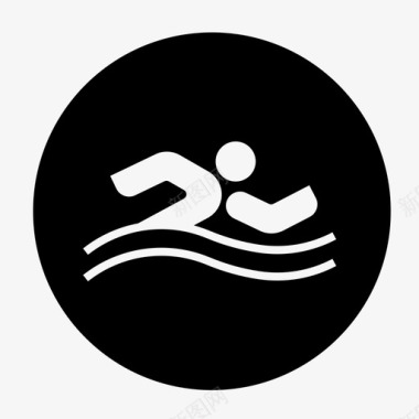 游泳比赛奥运会图标