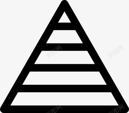层次金字塔层次顺序图标