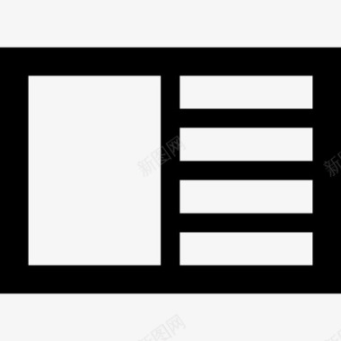 竖分割线竖分栏14图标