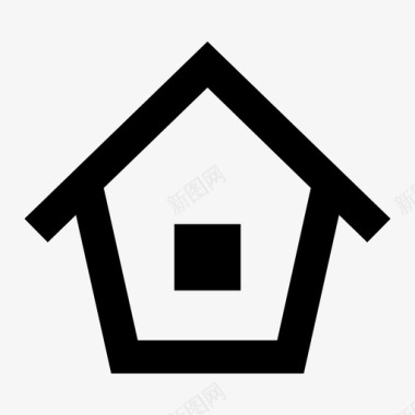 网站主页住宅建筑图像图标