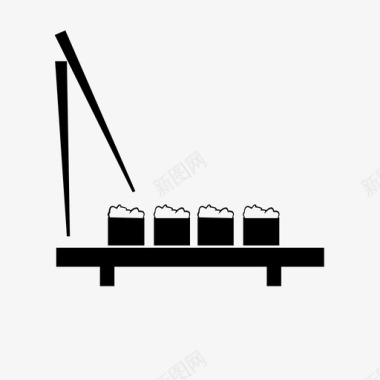 面条筷子寿司1筷子图标