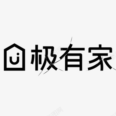 极有家logo极有家graphbw图标