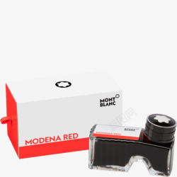 摩德纳红瓶装墨水素材