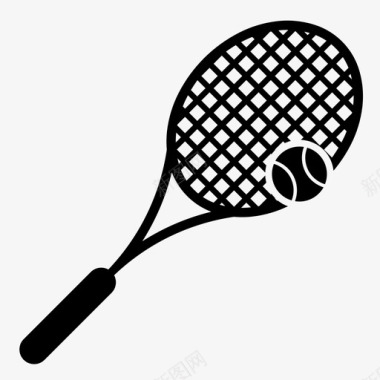 网球拍网球拍大满贯比赛图标