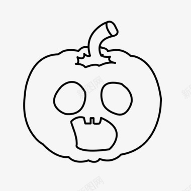 一笼jackolanternjacko灯笼秋季图标