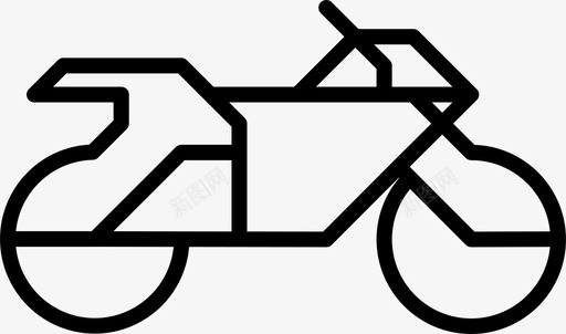 摩托车胡子自行车图标