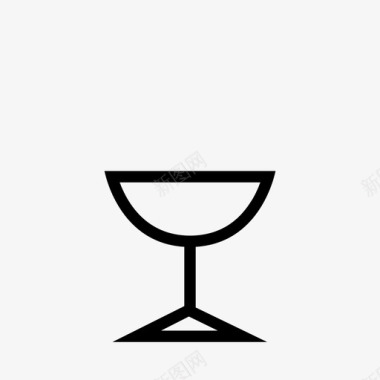 香槟酒杯餐厅酒单图标