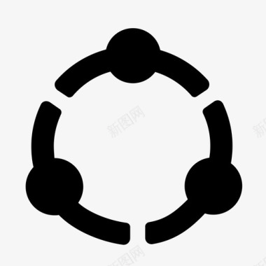 水彩笔触互动触达图标