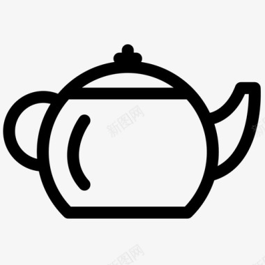 倒茶壶茶壶饮料图标