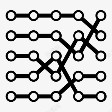 地铁和公交颠簸图流程网格图标