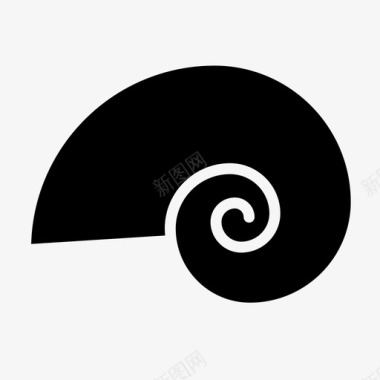蜗牛壳海海贝图标