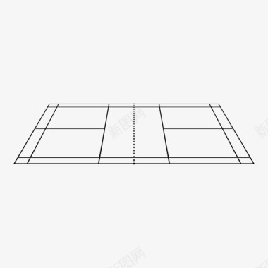 漂亮的羽毛羽毛球场运动娱乐图标