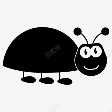 甲虫虫子卡通人物图标