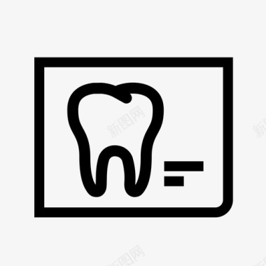牙齿图标牙科记录牙医牙齿图标