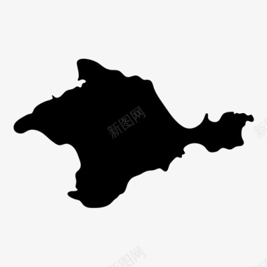 克里米亚地图克里米亚半岛乌克兰图标