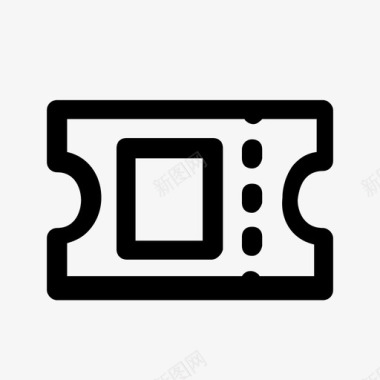 电影票矢量电影票入场券戏票图标