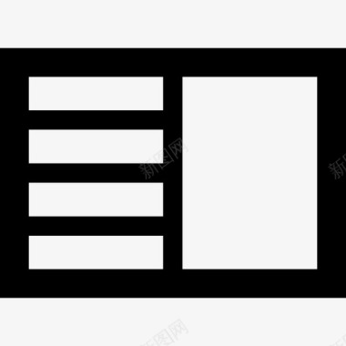 竖分割线竖分栏41图标