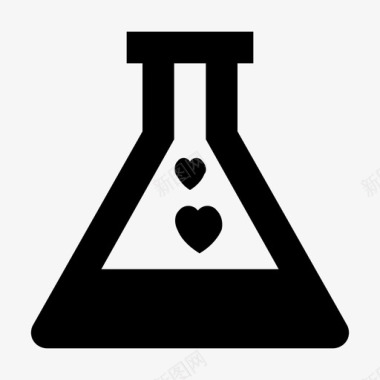 爱化学爱和浪漫的材料设计图标图标