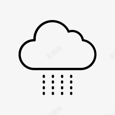 小雨小雨云预报图标