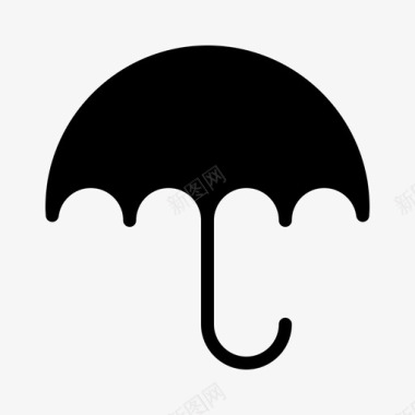 雨伞网络水图标
