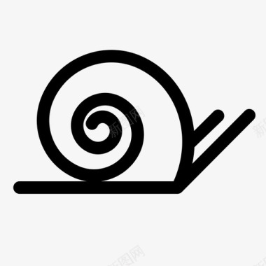 扇形素材蜗牛鼓齿轮图标