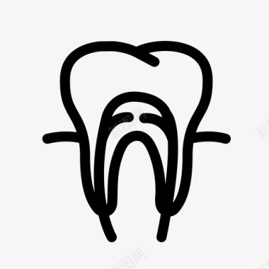 有关牙齿根管牙科牙医图标