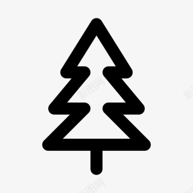 圣诞大树松树网络大树图标