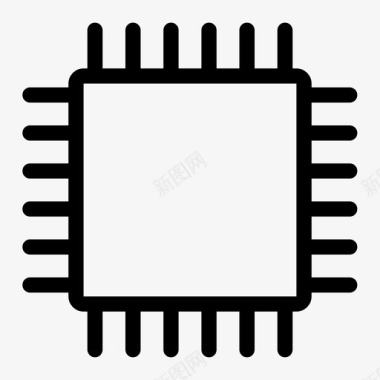 硬件图标处理器芯片计算硬件图标