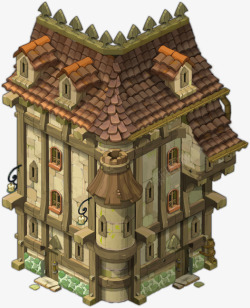 游戏里的古代建筑小楼素材