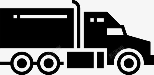 物流卡车运输工具图标