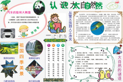 小学生认识大自然手抄报word模板素材