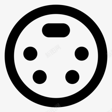 矢量电影放映机视频放映图标