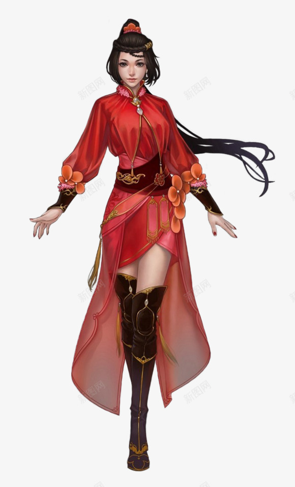 红衣温婉女子png免抠素材_88icon https://88icon.com 红衣 温婉 女子