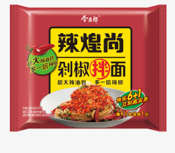 今麦郎辣煌尚剁椒拌面袋装素材