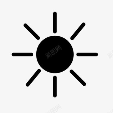 万里晴空太阳晴空星星图标