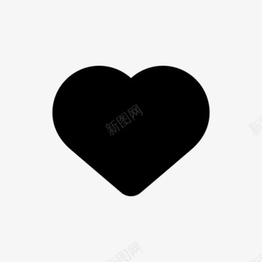 心脏心率心形图标
