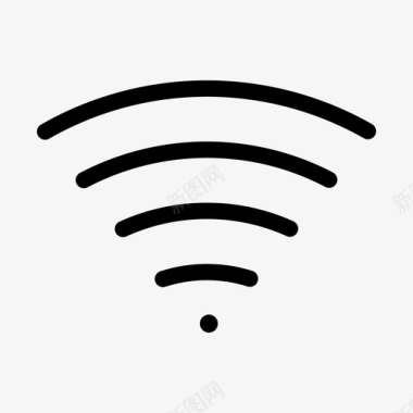 无线网信号wifi信号wifi区域无线互联网图标