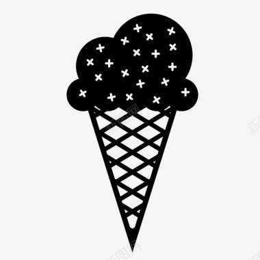 塔筒冰淇淋筒甜点食物图标